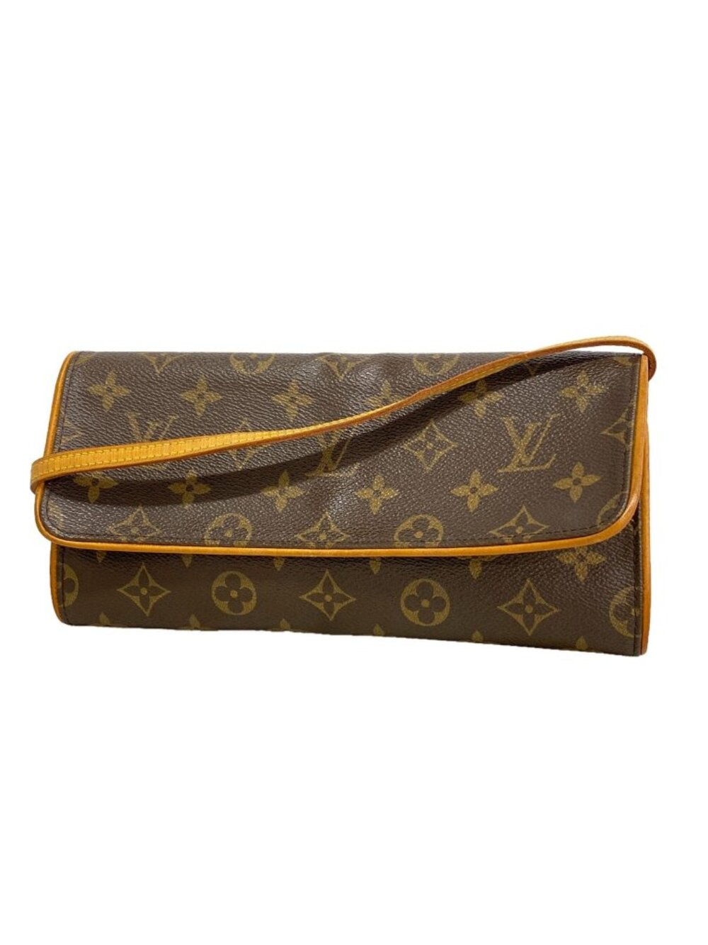 Louis Vuitton Shoulder Bag Monogram Pochette Twin GM Brown